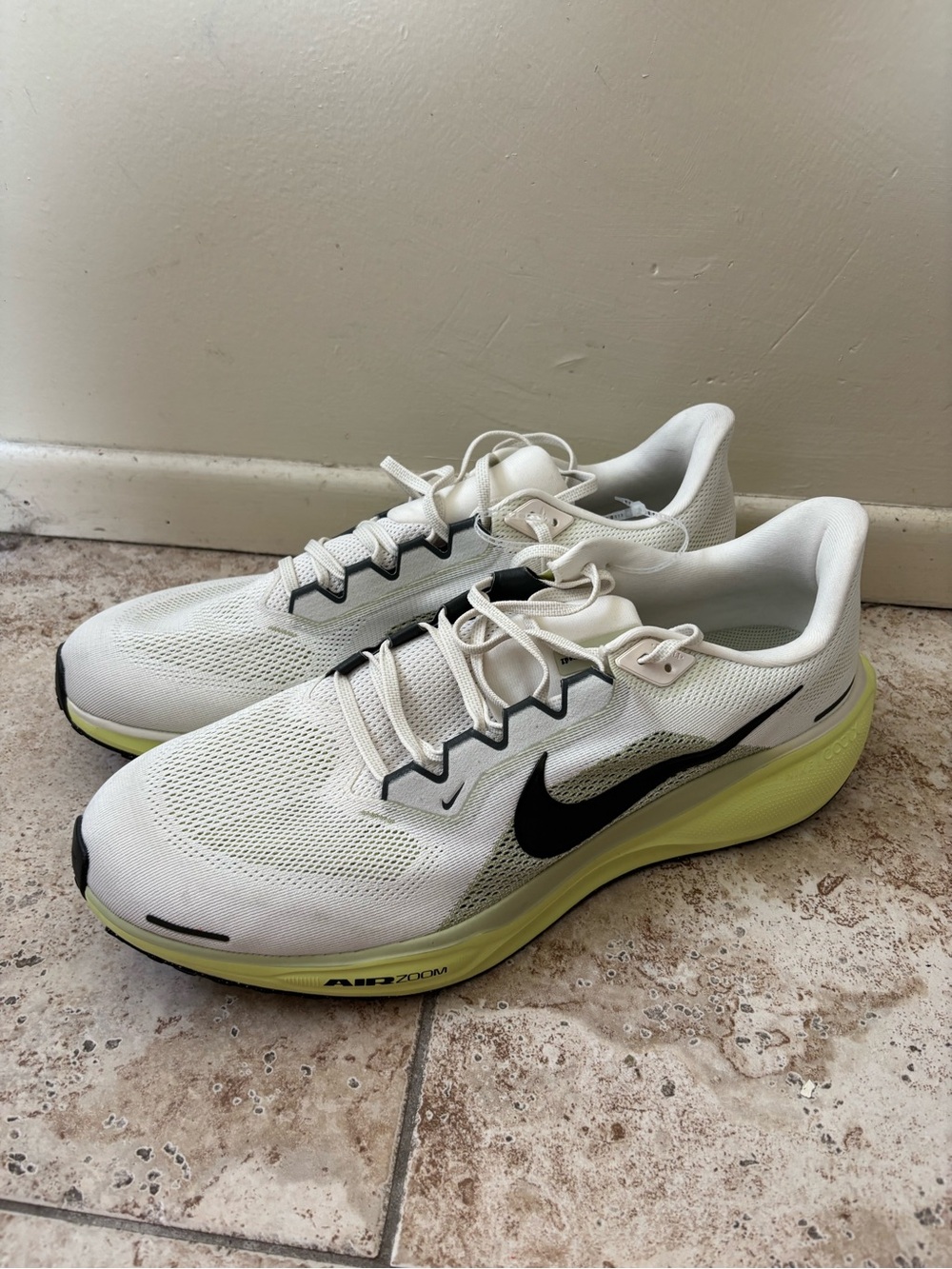 Nike Men’s Air Zoom Pegasus 41 Size 17 Pale Ivory/Limelight |FD2722-109|
